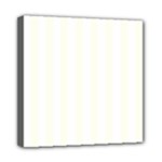 Vertical Stripes - White and Ivory Mini Canvas 8  x 8  (Stretched)