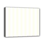 Vertical Stripes - White and Ivory Canvas 10  x 8  (Stretched)