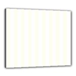 Vertical Stripes - White and Ivory Canvas 24  x 20  (Stretched)
