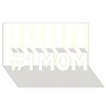 Vertical Stripes - White and Ivory #1 MOM 3D Greeting Cards (8x4)