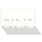 Vertical Stripes - White and Ivory #1 DAD 3D Greeting Card (8x4)