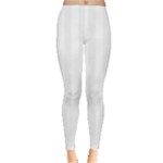 Vertical Stripes - White and White Smoke Women s Leggings