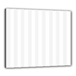 Vertical Stripes - White and White Smoke Canvas 24  x 20  (Stretched)