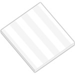 Vertical Stripes - White and White Smoke Small Memo Pads