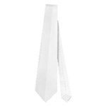 Vertical Stripes - White and White Smoke Necktie (One Side)