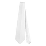 Vertical Stripes - White and White Smoke Necktie (Two Side)