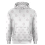 Polka Dots - Pastel Pink on White Men s Pullover Hoodie