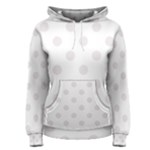 Polka Dots - Pastel Pink on White Women s Pullover Hoodie