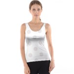 Polka Dots - Pastel Pink on White Tank Top