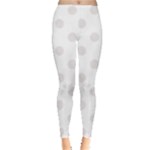 Polka Dots - Pastel Pink on White Women s Leggings