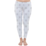 Polka Dots - Pastel Pink on White Winter Leggings
