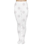 Polka Dots - Pastel Pink on White Women s Tights
