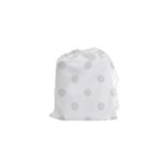 Polka Dots - Pastel Pink on White Drawstring Pouch (XS)