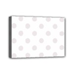Polka Dots - Pastel Pink on White Mini Canvas 7  x 5  (Stretched)