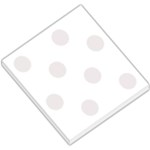 Polka Dots - Pastel Pink on White Small Memo Pads