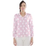 Polka Dots - White on Piggy Pink Wind Breaker (Women)