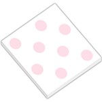Polka Dots - Piggy Pink on White Small Memo Pads