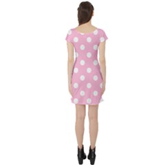 Short Sleeve Skater Dress Back