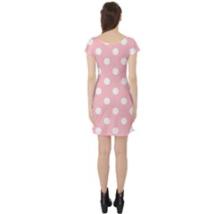Short Sleeve Skater Dress Back