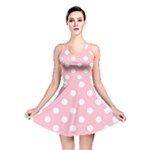 Polka Dots - White on Pink Reversible Skater Dress