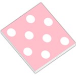 Polka Dots - White on Pink Small Memo Pads