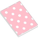 Polka Dots - White on Pink Large Memo Pads