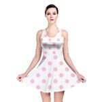 Polka Dots - Pink on White Reversible Skater Dress
