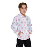 Polka Dots - Pink on White Wind Breaker (Kids)