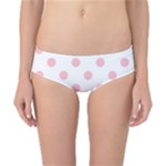 Polka Dots - Pink on White Classic Bikini Bottoms