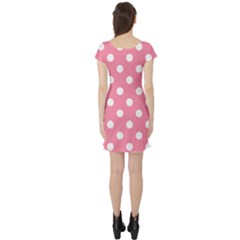 Short Sleeve Skater Dress Back