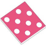 Polka Dots - White on Dark Pink Small Memo Pads