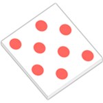 Polka Dots - Pastel Red on White Small Memo Pads