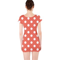 Short Sleeve Bodycon Dress Back