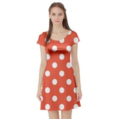 Short Sleeve Skater Dress Front