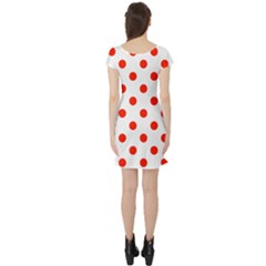 Short Sleeve Skater Dress Back
