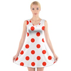 V-Neck Sleeveless Dress 