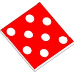 Polka Dots - White on Red Small Memo Pads