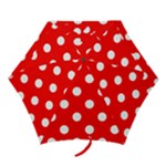 Polka Dots - White on Red Mini Umbrella