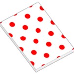 Polka Dots - Red on White Large Memo Pads