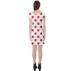 Short Sleeve Skater Dress Back