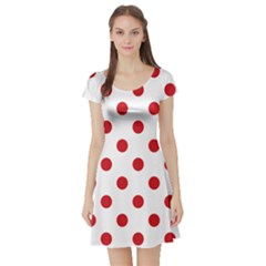 Short Sleeve Skater Dress Front