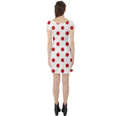 Short Sleeve Skater Dress Back