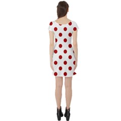 Short Sleeve Skater Dress Back