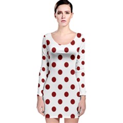 Long Sleeve Velvet Bodycon Dress 