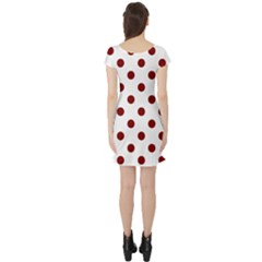 Short Sleeve Skater Dress Back