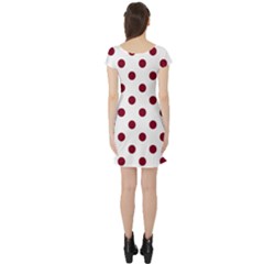 Short Sleeve Skater Dress Back