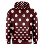 Polka Dots - White on Bulgarian Rose Red Men s Pullover Hoodie