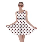 Polka Dots - Bulgarian Rose Red on White Skater Dress