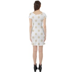 Short Sleeve Skater Dress Back