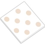Polka Dots - Almond Brown on White Small Memo Pads